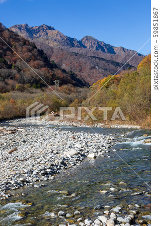 Yuyu River and Mt. Tanigawa Yuyu River and Mt. Tanigawa 59851867
