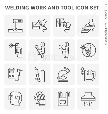 welding work icon 59851995