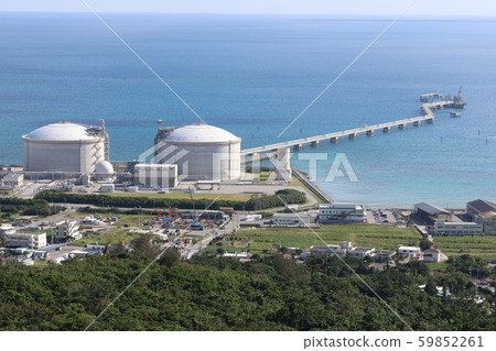 Yoshiura Thermal Power Station in Nakagami District, Okinawa Prefecture 59852261