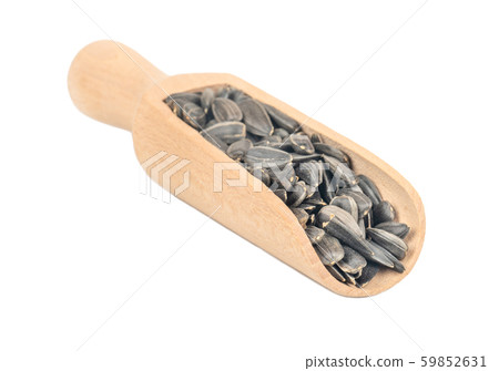 Sunflower seeds in scoop Sunflower seeds in scoop 59852631