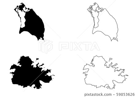 Antigua and Barbuda map vector 59853626