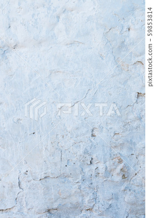 Blue plastered repeatedly brick wall texture. Whitewash Brick wall facade building surface. White Blue plastered repeatedly brick wall texture. Whitewash Brick wall facade building surface. White 59853814