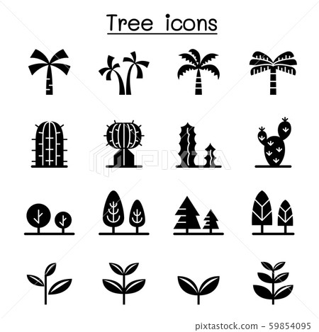Tree icon set vector illustration graphic design Tree icon set vector illustration graphic design 59854095