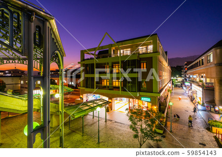 Yokohama cityscape in Japan Overlooking Nakagawa Station on the Yokohama Municipal Subway (night view) 59854143
