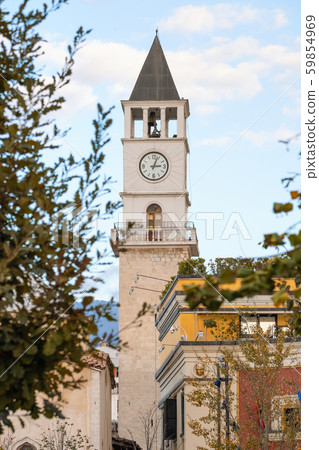 Tirana's landmark central sight is the Clock Tower Tirana's landmark central sight is the Clock Tower 59854969