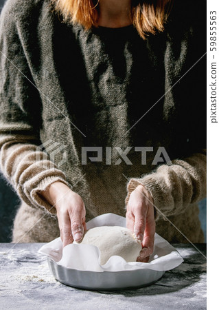 Making bread dough Making bread dough 59855563