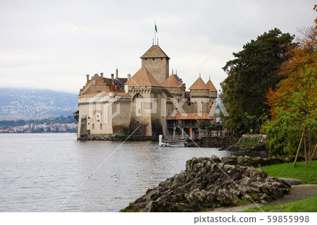 Montreux ,Switzerland-October 23,2019:The Castle Montreux ,Switzerland-October 23,2019:The Castle 59855998