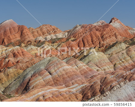 中國甘肅省張ye市張ye市七彩丹霞地質公園 59856415