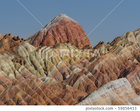 Zhangye Qicai Danxia Geopark, Zhangye, Gansu Province, China Zhangye Qicai Danxia Geopark, Zhangye, Gansu Province, China 59856433