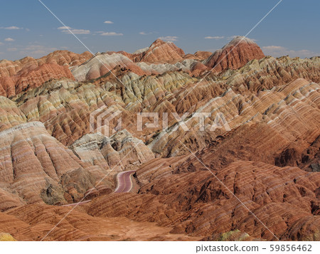 中國甘肅省張ye市張ye市七彩丹霞地質公園 59856462