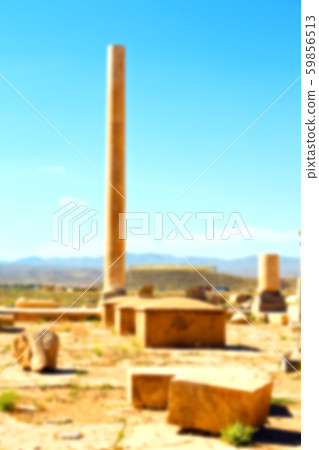 in iran   pasargad  the old  construction 59856513