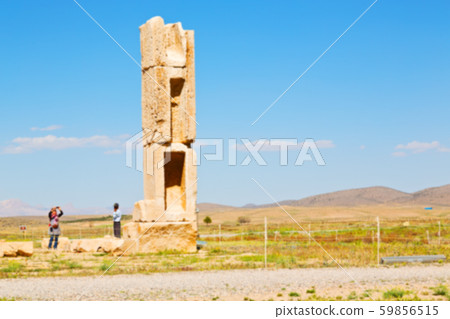 in iran   pasargad  the old  construction 59856515