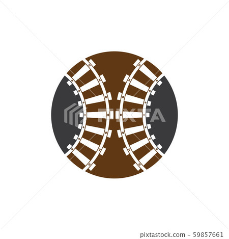 Train tracks vector icon design template 59857661