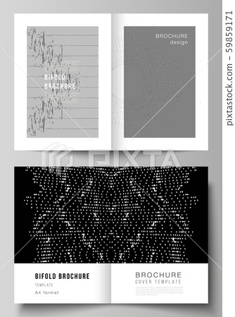 Vector layout of two A4 format modern cover mockups design templates for bifold brochure, flyer Vector layout of two A4 format modern cover mockups design templates for bifold brochure, flyer 59859171