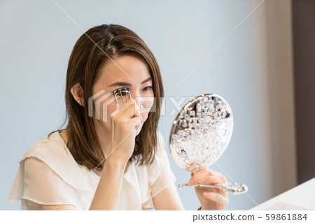 Female, eyelashes, eyelash 59861884