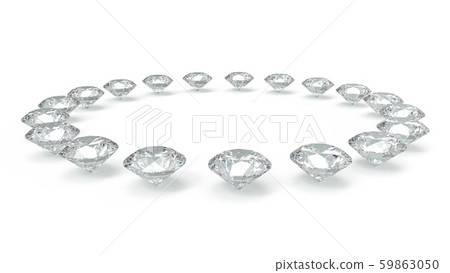 菱形圓圈背景白色文本空間CG 59863050