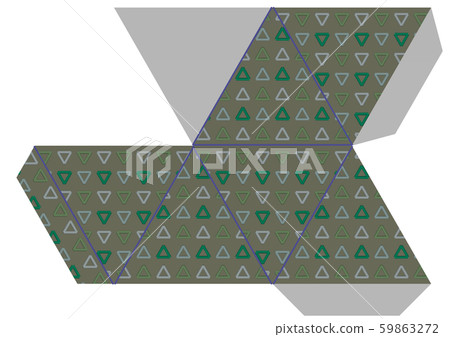 Development of regular hexahedron 59863272