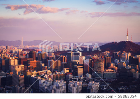 Seoul city skyline Seoul city skyline 59865354