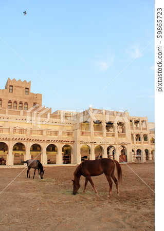 Qatar Souq Waqif Horse Qatar Souq Waqif Horse 59865723
