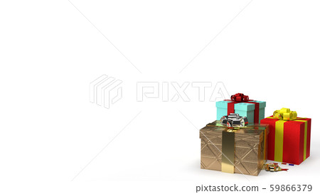 The gift boxs on white background 3d rendering... - Stock Illustration ...