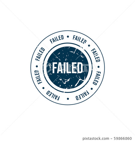 Failed round grunge stamp stock illustration Failed round grunge stamp stock illustration 59866860