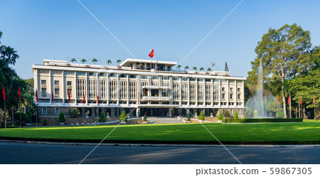 Unification Hall in Ho Chi Minh City, Vietnam 59867305