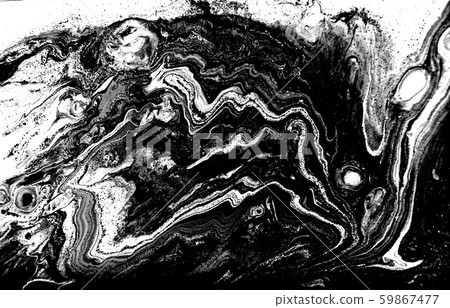 Black and white abstract background. Liquid marble pattern. Monochrome texture. Black and white abstract background. Liquid marble pattern. Monochrome texture. 59867477