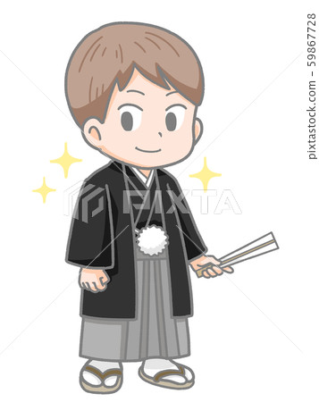 一個留著鬍子的男人的插圖 一個留著鬍子的男人的插圖 59867728