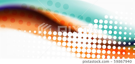 Line wave art illustration on light backdrop. Vector abstract design banner template. Business Line wave art illustration on light backdrop. Vector abstract design banner template. Business 59867940