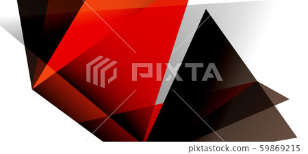 Triangle geometric background in trendy style on light background. Retro vector illustration 59869215