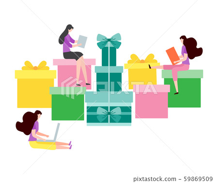 New Year Christmas Birthday people gift Holiday 59869509