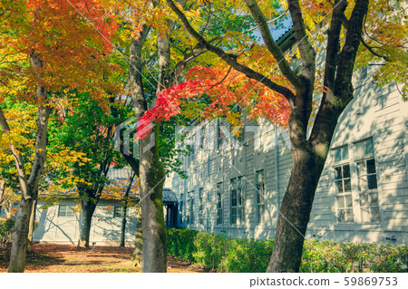 Former Matsumoto High School Building (Agata no Mori Cultural Hall): Autumn Matsumoto City 59869753