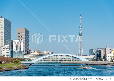 Permanent Bridge and Tokyo Sky Tree Permanent Bridge and Tokyo Sky Tree 59870797