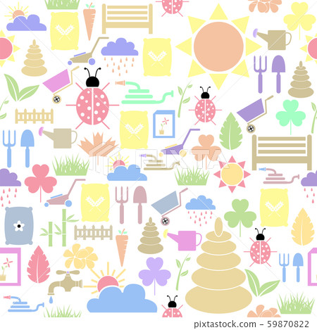 lawn seamless pattern background icon. - Stock Illustration [59870822 ...