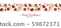 Merry Christmas decoration for holiday vector illustration. 59872371