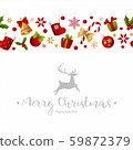 Merry Christmas decoration for holiday vector illustration. 59872379