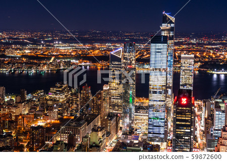 <<New York>> Night view of Manhattan, Midtown 59872600
