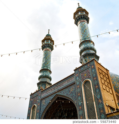 in iran  and old antique mosque    minaret 59873440