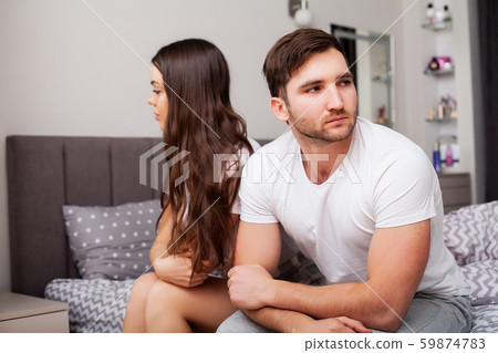 Unhappy Married Couple and Sexual Problems Concept 59874783