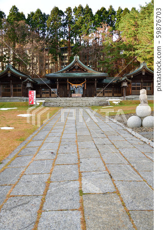 拍攝深秋的北海道函館市五國神社區域 拍攝深秋的北海道函館市五國神社區域 59876703