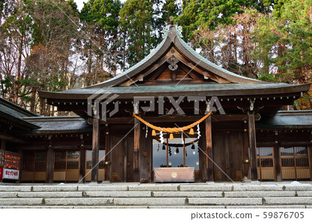 拍攝深秋的北海道函館市五國神社區域 59876705