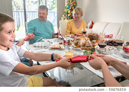 Australian family Christmas celebration 59876859