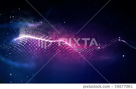 Music abstract background blue. Equalizer for music, showing sound waves with music waves, music 59877061