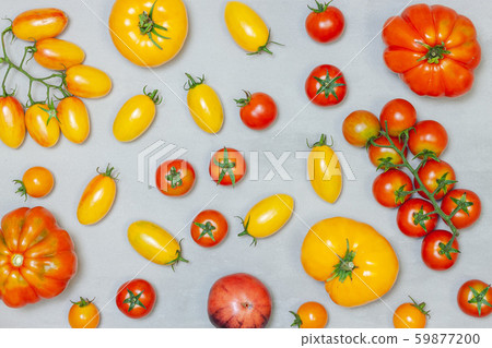 Red tomato. Top view. Red tomato. Top view. 59877200