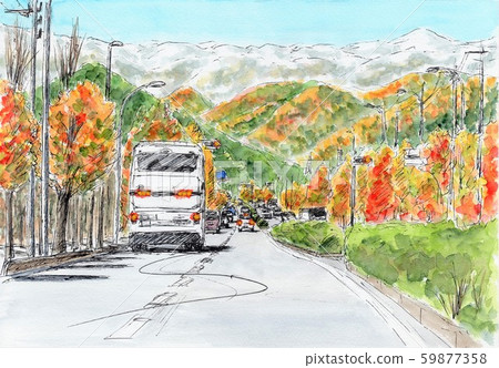 Late autumn scenery 59877358