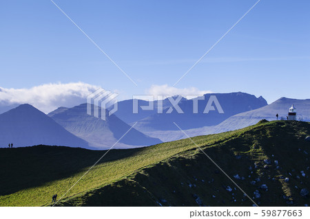 Kallur lighthouse hiking trail, Kalsoy Island, 59877663