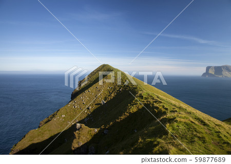 Kallur lighthouse hiking trail, Kalsoy Island, Kallur lighthouse hiking trail, Kalsoy Island, 59877689