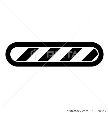 Loading bar of progress status icon black color... - Stock Illustration ...