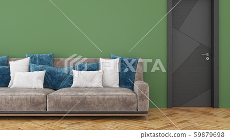 Modern design living room interior with beautiful view . 3D rendering 59879698
