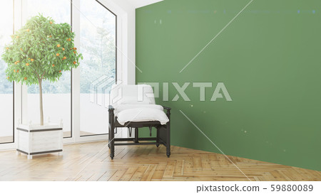 Modern design living room interior with beautiful view . 3D rendering 59880089